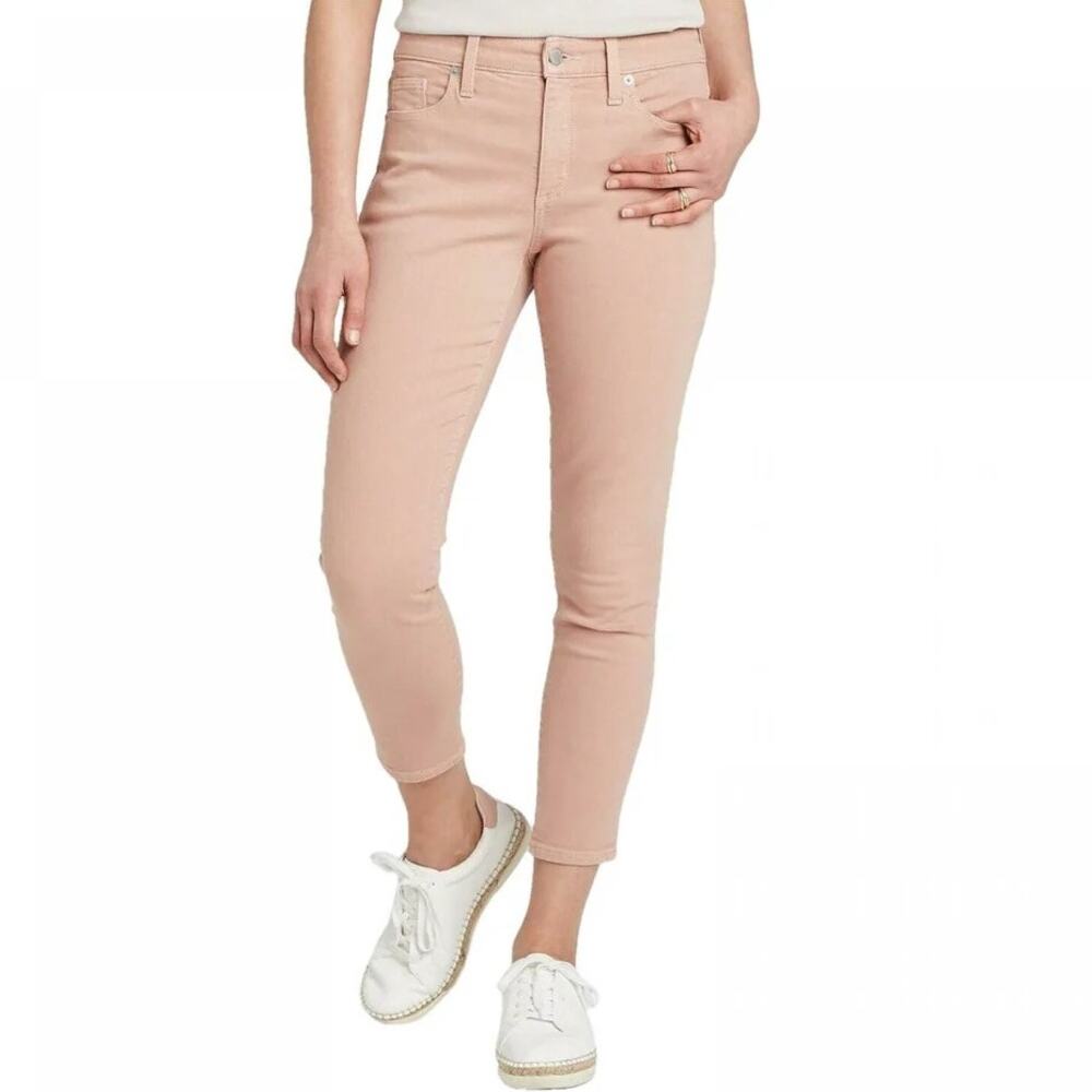 Universal Thread Womens High Rise Skinny Crop Jeans 6/28 Rose Pink Retro Stretch